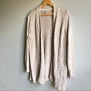 LL Bean | knit beige Cardigan Sweater oversized